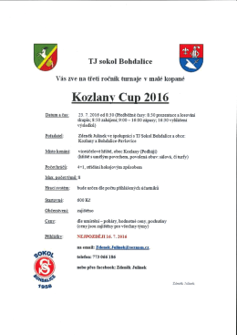 KOZLANY CUP 2016