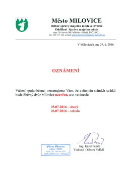Odbor správy majetku města a investic