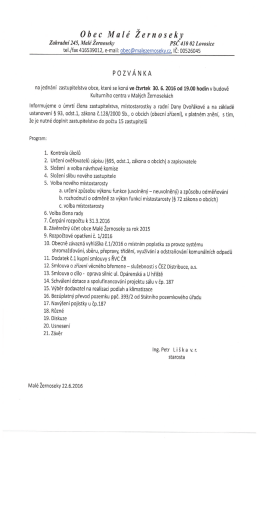 Page 1 Ob e c M a 1 é Žer n o se ky Zahradní 245, Malé Žernoseky