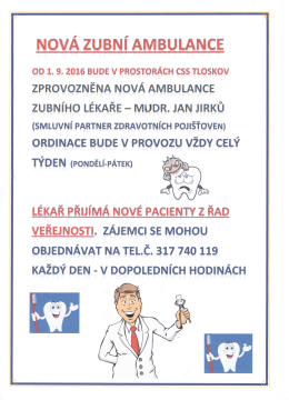 Nov&aacute; zubn&iacute; ambulance
