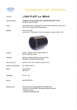 TL PE100 PLYN - LUNA PLAST as