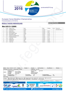 Page 1 Pontevedra 2016 w pontevedra2016.org European Cande