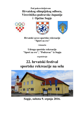 22. hrvatski festival sportske rekreacije na selu