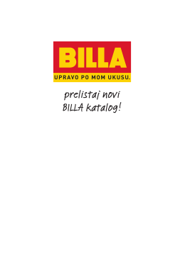 prelistaj novi BILLA katalog!