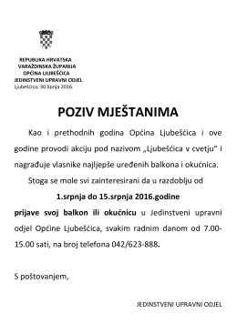 opširnije - Općina Ljubešćica