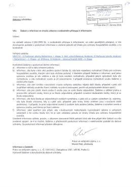 Žádost č. 06 - 2016