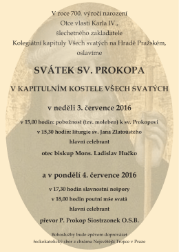 Pozvánka na slavnost sv. Prokopa (pdf 139KB)