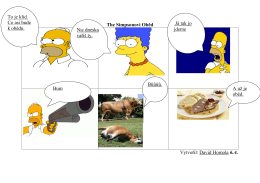 The Simpsonovi Oběd Vytvořil: David Homola 6.A. To je klid. Co asi