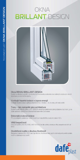 TL - Okna BRILLANT DESIGN - DAFE