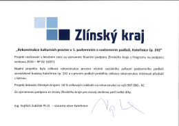 Podpora programu obnovy venkova