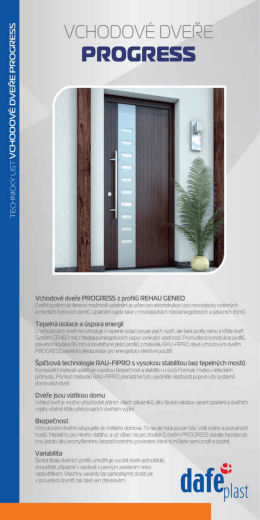 TL - Vchodové dveře PROGRESS