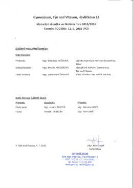 Maturitní komise – podzim 2016 (PDF, 0 bytes)