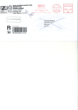 St&aacute;hnout soubor - Česk&aacute; zemědělsk&aacute; univerzita v Praze