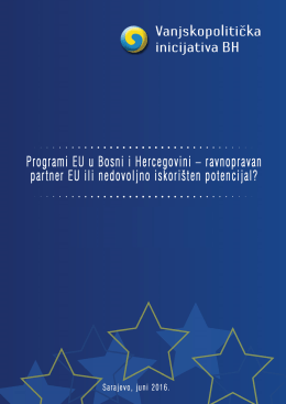 EU Programi u BiH - Vanjskopolitička inicijativa BH
