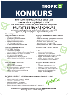 Da bi vidjeli konkurs kliknite ovdje - Banja Luka