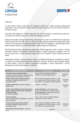 Beograd, 12 - Erste Bank AD Podgorica