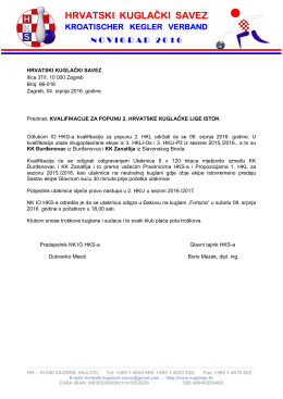 Kvalifikacije za popunu 2. HKLI