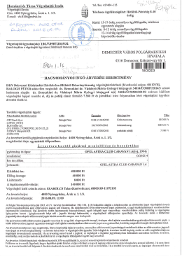 5464 hirdetm&eacute;ny