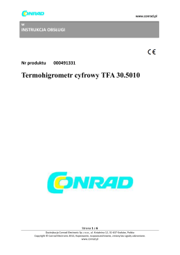 Termohigrometr cyfrowy TFA 30.5010