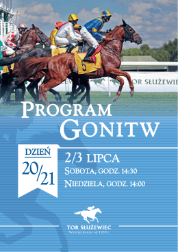 Program Gonitw na 2-3.07