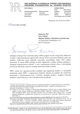 tutaj - Helsińska Fundacja Praw Człowieka