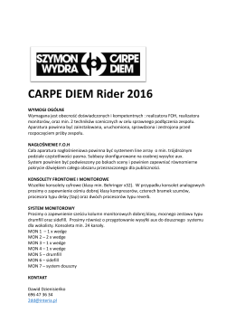 CARPE DIEM Rider 2016