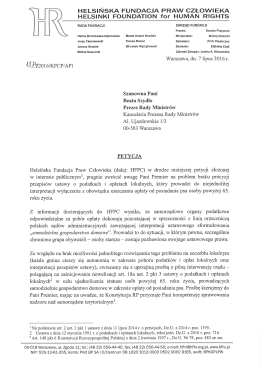 tutaj - Helsińska Fundacja Praw Człowieka