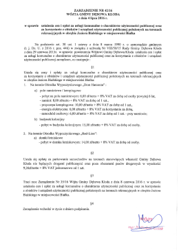 Zarądzenie W&oacute;jta nr 42/16