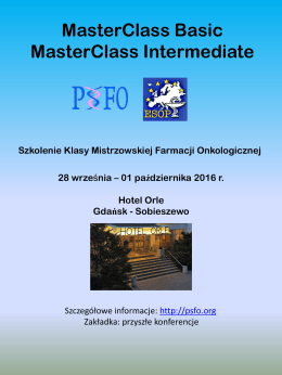 MasterClass Basic MasterClass Intermediate - OIA Bielsko