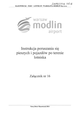 Załacznik nr 8 Instrukcja poruszania się po terenie lotniska