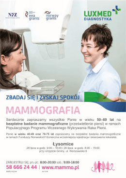 Mammografia - plakat 916 kB