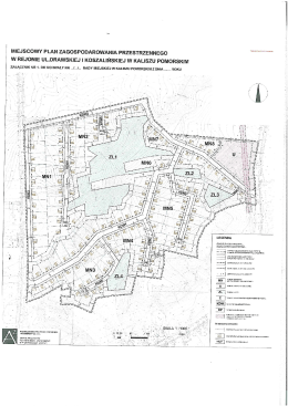 MPZ mapka: działki Kalisz Pomorski