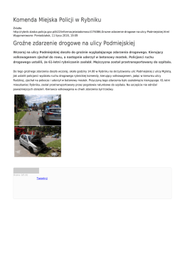 Generuj PDF - Komenda Miejska Policji w Rybniku