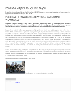 Generuj PDF - Komenda Miejska Policji w Elblągu