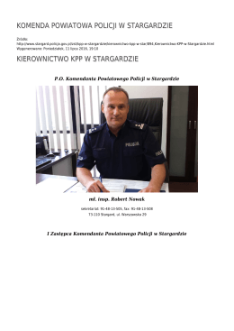 Generuj PDF - Komenda Powiatowa Policji w Stargardzie