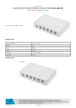 mount box for keystone connectors fx12-multi