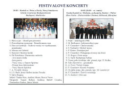 program koncertov 4. j&uacute;la 2016