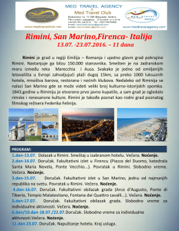 Rimini Jul 2016 - Med travel agency