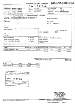 Koncesia za obdobie júl 2016