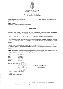 Page 1 III : BUDAPEST FŐV&Aacute;ROS KORM&Aacute;NYHIVATALA XII