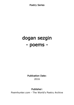 dogan sezgin - poems