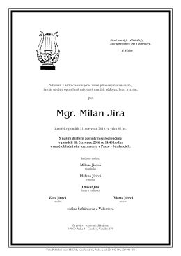 2016-07-11 Mgr. Milan Jíra