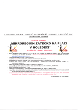 plak&aacute;t - Mikroregion Žatecko
