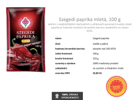 Szegedi paprika mletá, 100 g