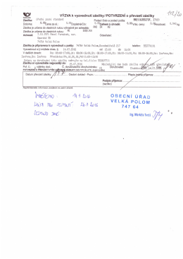 142/2016 - V&yacute;zva k vyzvednut&iacute; z&aacute;silky, Pavel Furm&aacute;nek