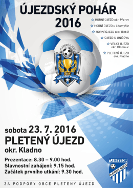 Pozv&aacute;nka na &Uacute;jezdsk&yacute; poh&aacute;r 2016