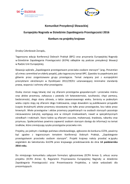 zał. 4 komunikat prezydencji słowackiej