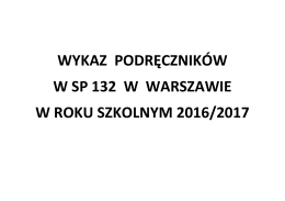 pobierz - Szkoła Podstawowa nr 132 w Warszawie