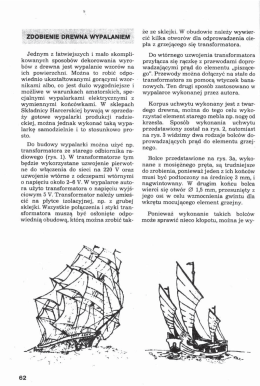 Zdobienie drewna wypalaniem Luty 1986
