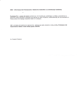 Page 1 IWD - informacja dla Proboszczów i Rektorów kościołów w